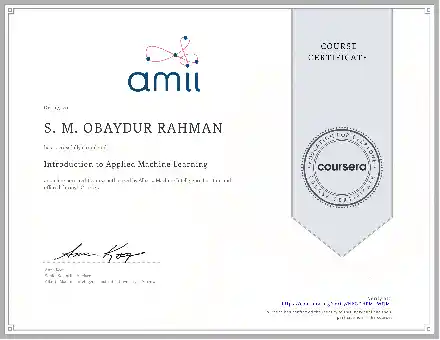 Introduction to Applied Machine Learning - AMII