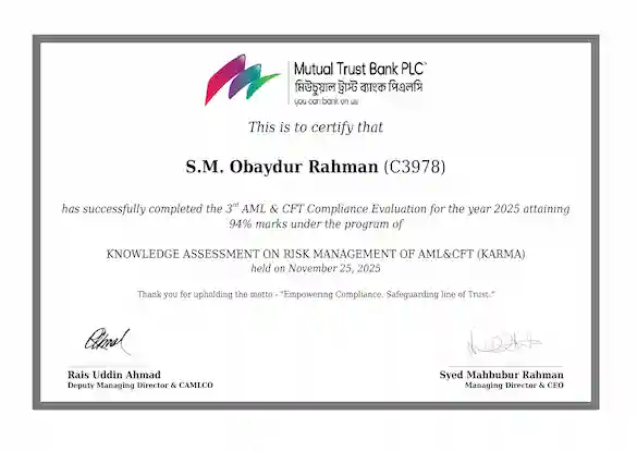 KNOWLEDGE ASSESSMENT ON RISK MANAGEMENT OF AML & CFT - (KARMA) - 1