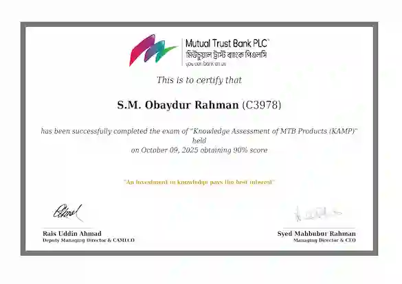 Knowledge Assessment of MTB Products (KAMP) - 1