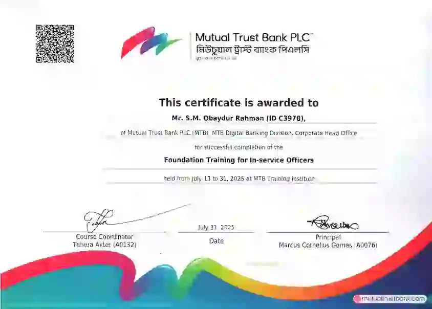 MTB Foundation Training for In-Service Officers